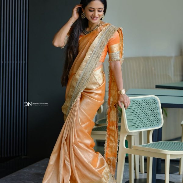 BANARASI PAPPER TISSUE ORGANZA SAREE